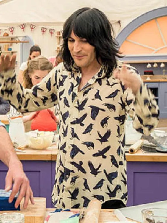 Noel Fielding Bake Off Bird Printed Shirt